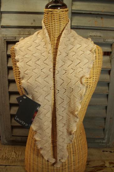 Preview: Minischal, Halstuch Daisy Strand von Invero Merino, reine Merinowolle